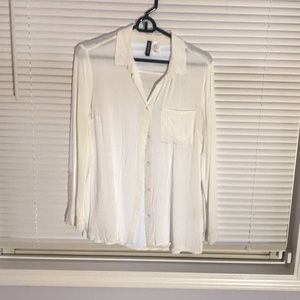 White cotton blouse
